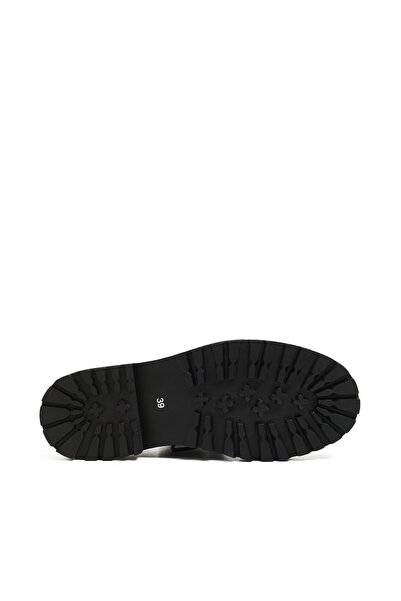 NO BRAND Pantofi clasici negri, cu șireturi decorative, din piele ecologică, ...