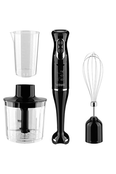 VICTRONIC Blender multifuncțional, 4 în 1, 600 W, negru