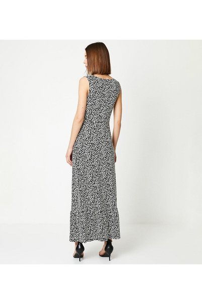 NO BRAND Rochie maxi clasică alb-negru, cu decolteu simplu, Dorothy Perkins 36