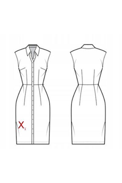 NO BRAND Rochie albă asimetrică Aqaq 36