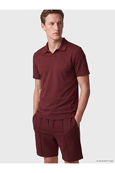 LC Waikiki Polo T-Shirts - Burgundy - Regular fit