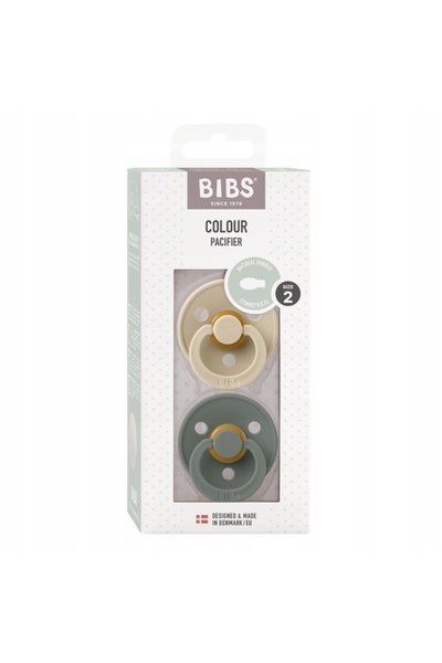 NO BRAND SMOCZEK BIBS SYMETRYCZNY ortodontic COLOR 2 bucăți CAUCIUC 6m+ Vanil...