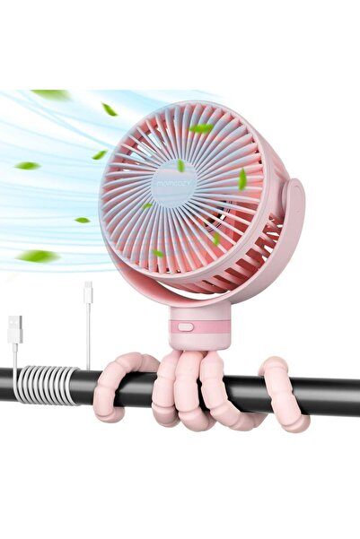 Momcozy Ventilator portabil roz pentru cărucior