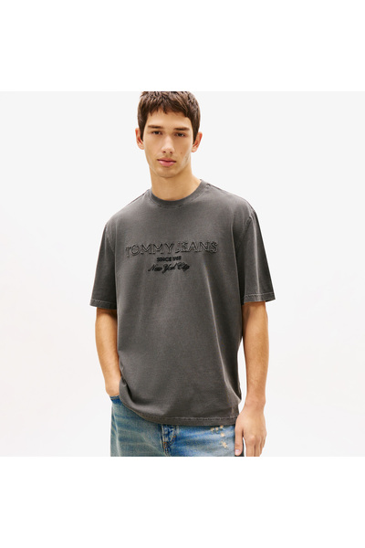 Tommy Hilfiger 90s New Classics Erkek Siyah T-Shirt