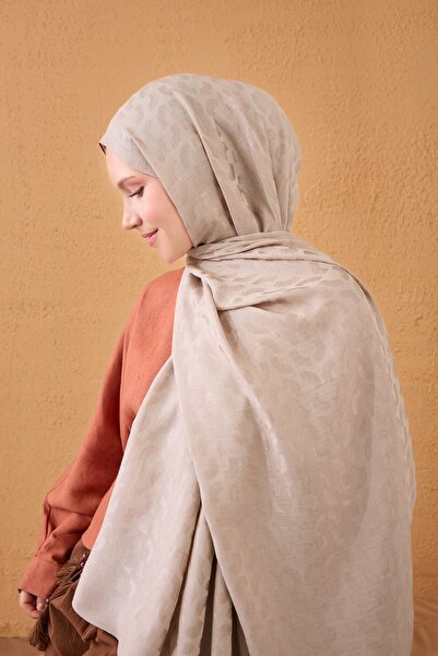 Silk Home Naia Cotton Shawl Lune Stone