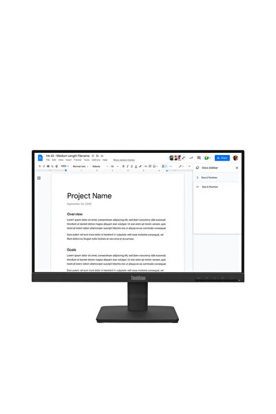 LENOVO 21.5 Thinkvision S22-4e 64cbkat6tk Fhd Ips