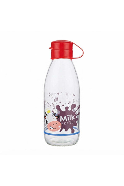 Titiz Glass Milk Bottle 1000 ml – Red