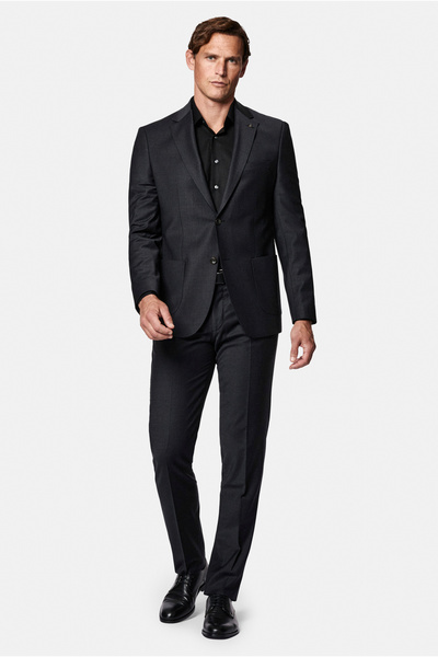 Abdullah Kiğılı 7 Drop Slim Fit Flex Suit Woolen Suit with Bag