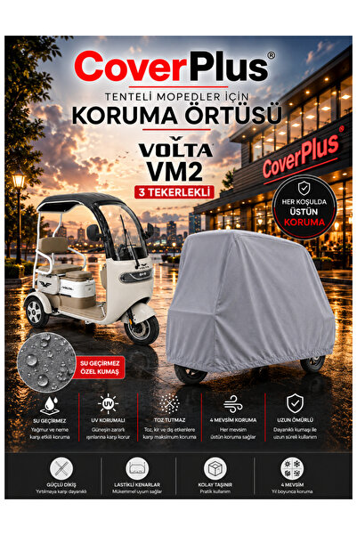 CoverPlus Volta Vm2 3-Wheel Electric Moped Compatible Waterproof Cover-Uv Pro...