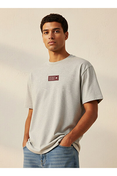 Lee Cooper Regular Fit Crew Neck Short Sleeves Logo Badge T-shirt