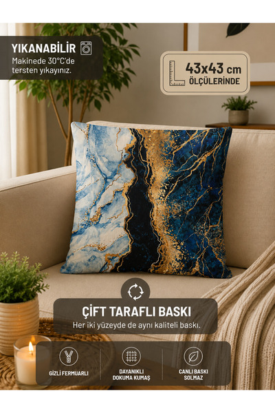 Eys Digital Printed Double Sided Cushion Cover 43X43