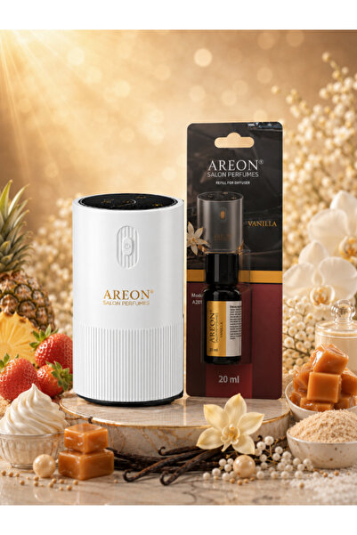 Areon Aromatik Difüzör Beyaz (Pleksi) + Vanilla