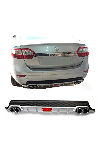 HasAkman Renault Fluence Gri Difüzör Difizör Yuvarlak Egzoz Görünüm Kulaklı T...