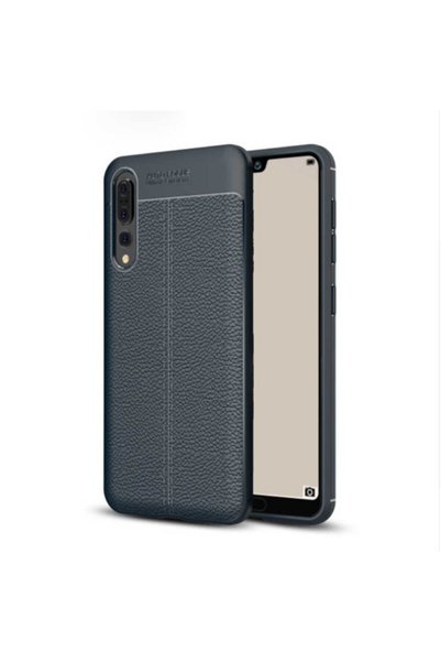 Ummeslem غطاء حماية فائق من السيليكون ذو مظهر جلدي متوافق مع هاتف Huawei P20 Pro