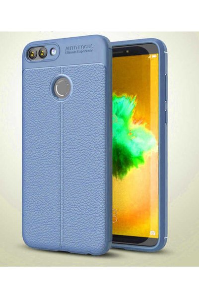 Ummeslem غطاء حماية فائق من السيليكون ذو مظهر جلدي متوافق مع هاتف Huawei P Smart