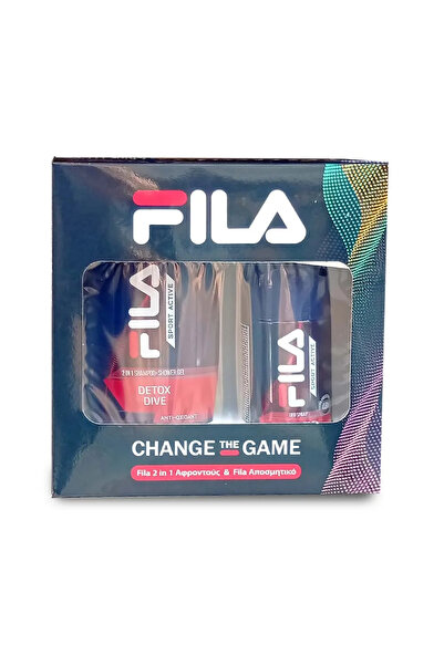 FILA Detox Dive Αντιοξειδωτικό Αθλητικό Σετ Μπάνιου για Άνδρες: Σαμπουάν – Αφ...
