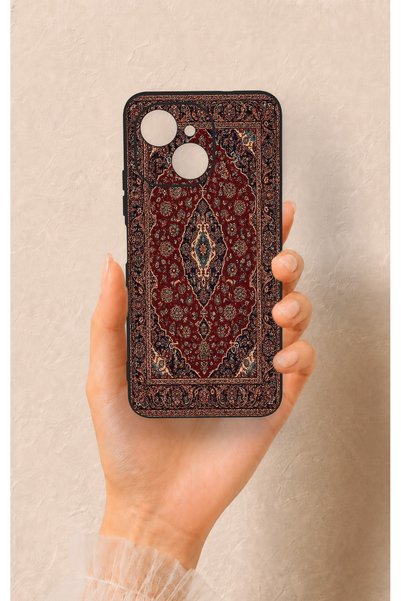 Vip Case حافظة سيليكون بنمط سجاد Acem متوافقة مع هاتف Tecno Spark 40C