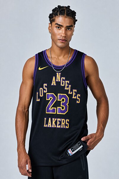 Nike Dri Fit Los Angeles Lakers 2023/24 City Edition Basketball Jersey Lebron...
