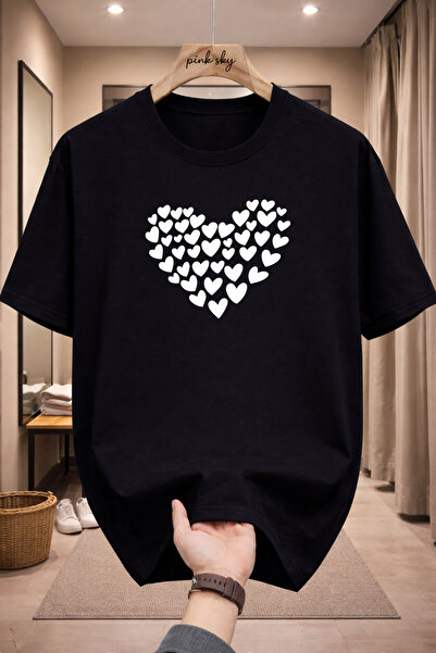 Pink Sky Premium Oversize T-Shirt 100% Cotton Unisex Comfortable Fit Trending...
