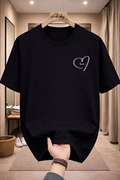 Pink Sky Premium Oversize T-Shirt 100% Cotton Unisex Comfortable Fit Trending...