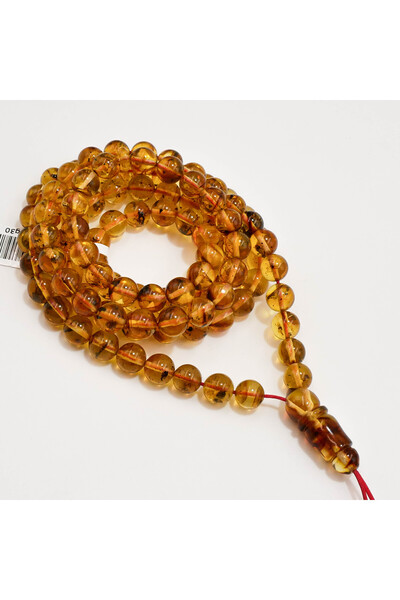 Generic Brand Natural Baltic Amber Rosary with Inclusions – 99 Beads 7.5-8mm ...