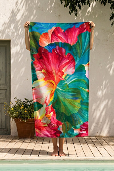 Remsa Mayo Printed Sea Pool Beach Towel 07 Ayşe Pembe01