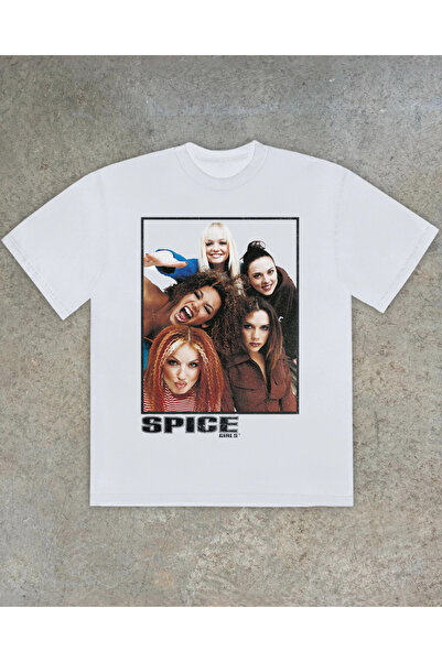 Grafftee Clothing Spice Girls World Printed Unisex Oversize T-Shirt