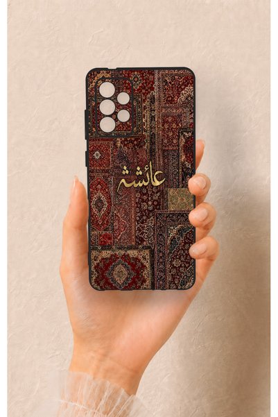 Vip Case حافظة سيليكون بنمط السجاد العتيق المتوافقة مع سامسونج-A72