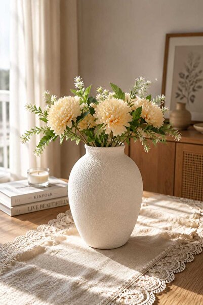 MAY3D Saten Görünümlü Bohem Tarzı Pinterest Vazo -25 Cm Boyundadır-