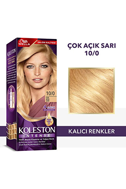 KOLESTON İNTENSE SAÇ BOYASI - 10/0 ÇOK AÇIK SARI