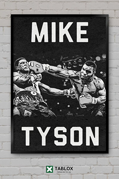 TABLOX Mike Tyson Boxer Sport Legend Design Cadru decorativ cu aspect de tabl...