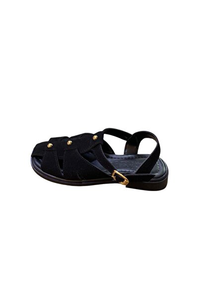 Shoes Γυναικεία ίσια αντιολισθητικά πέδιλα με κλειστή μπροστινή σόλα και διχτ...