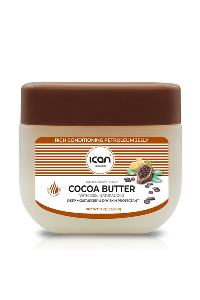Ican London Petroleum Jelly Cocoa Butter 368g – Deep Moisturising Skin Protec...