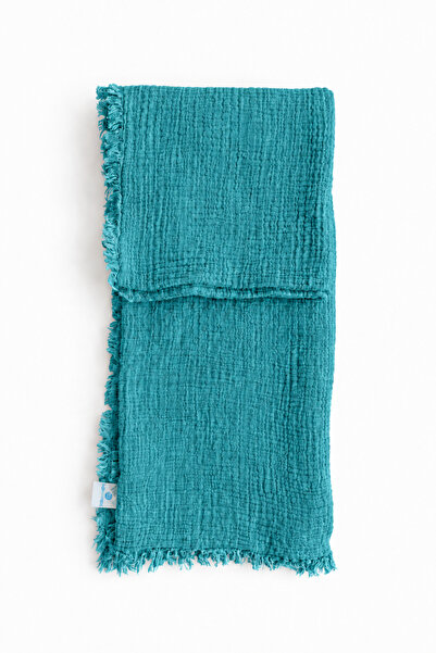 AQUATOLIA Tv Blanket, Shawl-Sofa Cover - Pique - Muslin 100% Cotton 190/100 Cm.