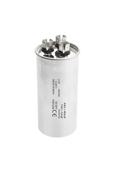 Duravel Capacitor 40 5 MFD 440V Dual Run Round Capacitor for Condenser Straig...
