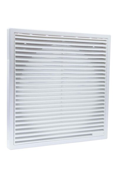 Duravel Air Vent Cover Set, Square Mesh Screen and Louvered Grille, White,25cm