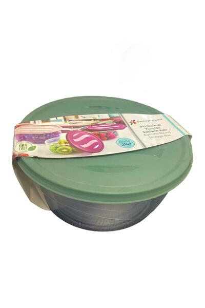 Generic Brand مجموعة من 3 حاويات تخزين دائرية من كاريزما (0.75 لتر + 1.20 لتر...