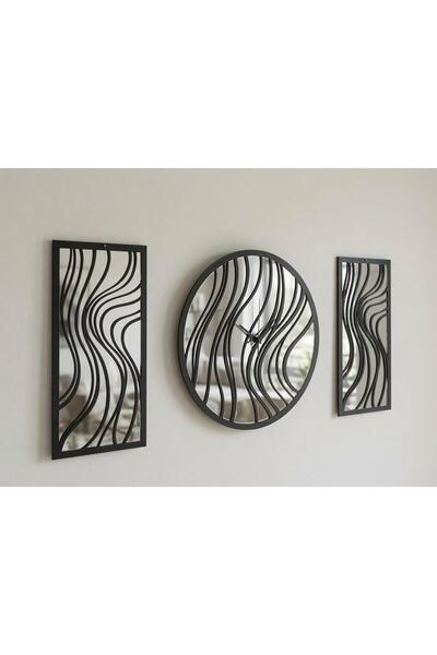 ERGEÇ TASARIM Seria FLOW Ceas de perete decorativ și set de panouri din plexi...