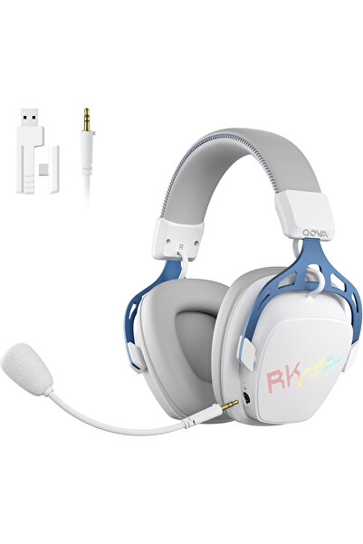 ROYAL KLUDGE Căști de gaming wireless RK Royal Kludge, Bluetooth 5.3 + 2.4GHz...
