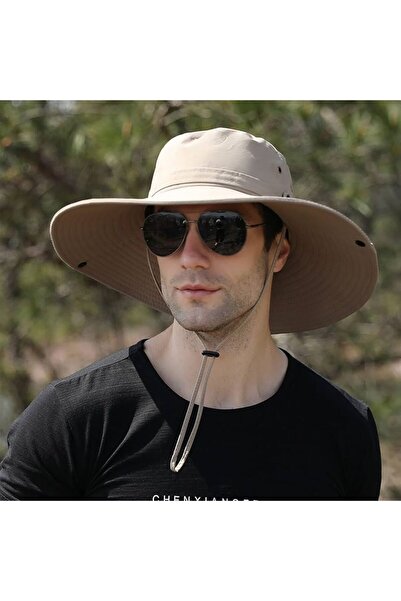 zadenza gold Ultra wide brim panama hat - full sun protection professional ca...