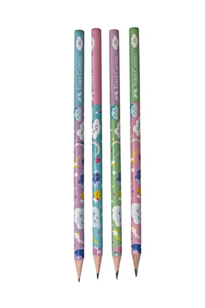Faber Castell Sevimli Bulutlar Kurşun Kalem - 6 adet