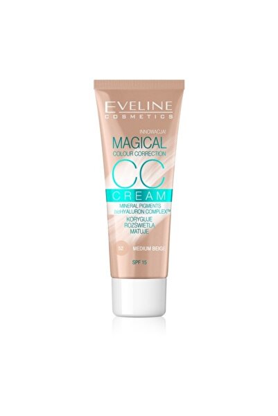 Eveline CC Cream cu efect de fond de ten Magical Colour Correction - 52 Mediu...