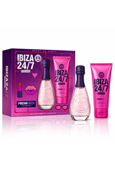 Pacha Ibiza Set cadou pentru femei Pacha Ibiza® Ibiza 24/7 Feeling, EDT 80 ml...