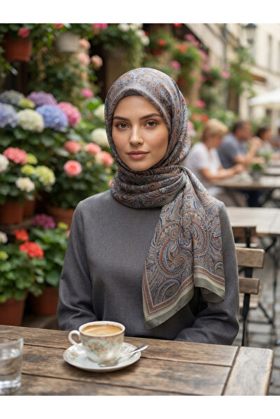 Lara Cotton Etnik Madalyon Desenli Bambu Kraş Şal Soft Glamour Serisi