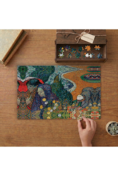 puntodizayn Cennet Bahçesinin Anıları Van Gogh Tasarımı 240 parça Ahşap Puzzl...