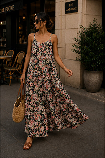 JESSİCA FEMME AYARLANABİLİR ASKI DETAYLI İP ASKILI JESSİCA KUMAŞ ELBİSE