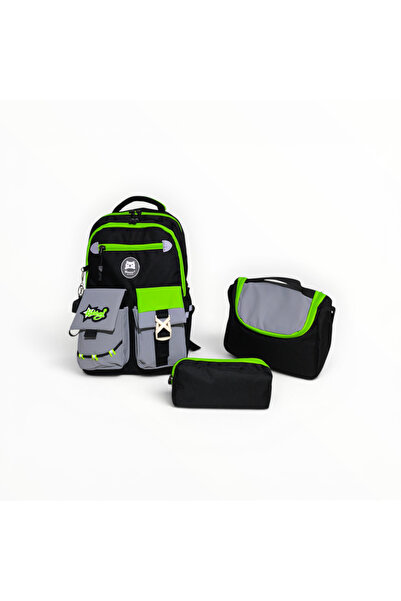 MasterPack School MasterPack Kidsbag İlkokul Erkek Çocuk 3'lü Okul Çantası Se...