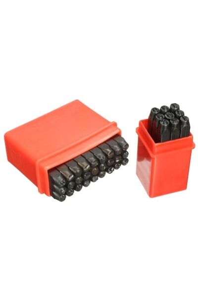 Mannesmann Set de 36 de ștanțe cu numere și litere de 4 mm