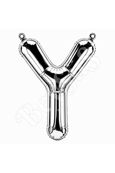 BeySüS Letter Y Foil Balloon Silver Color (100 cm)