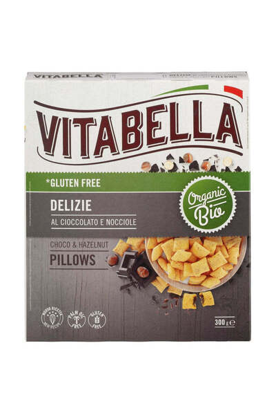 VİTABELLA Organic Cereal Chocolate Pillows Gluten-Free Cerealien 300 g